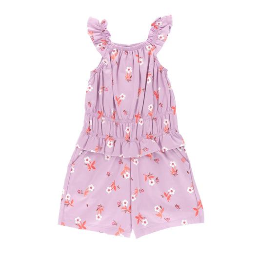 Lilac Floral Knit Romper Nano