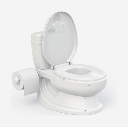 Potty Training Toilet With Flush Sound And Paper Holder-Toy Let