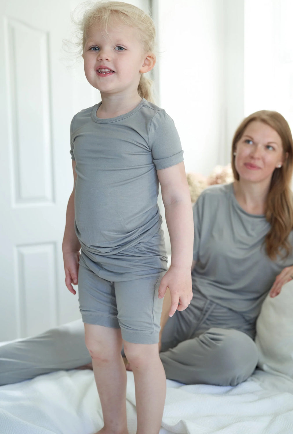 Bamboo Short Sleeve Top & Shorts Pajama Set-Silkberry