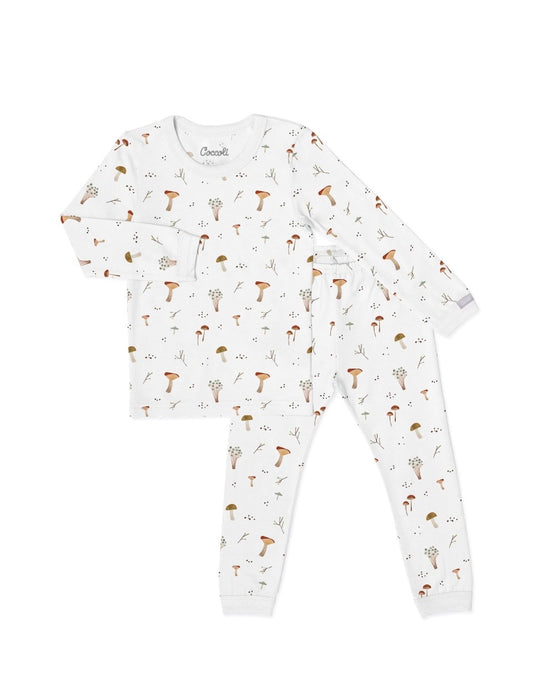 Mushroom Long Sleeve PJ Set-Coccoli