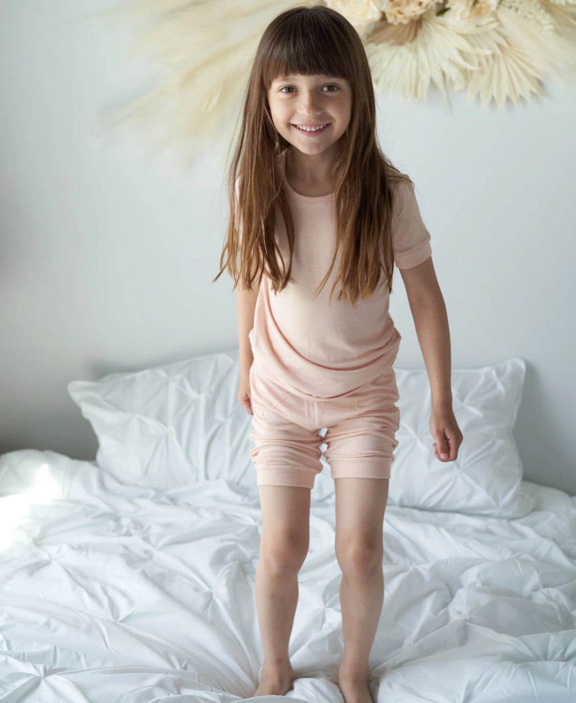 Bamboo Short Sleeve Top & Shorts Pajama Set-Silkberry