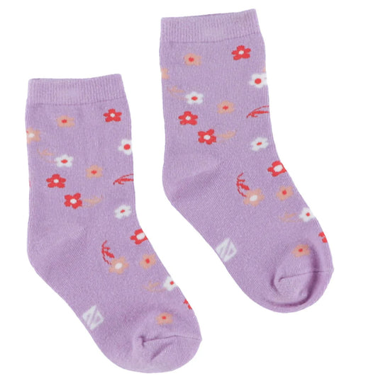 Lilac Flower Socks-Nano
