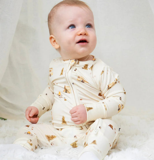 Day Camp Footless Sleeper With Fold Over Feet-Belan.J
