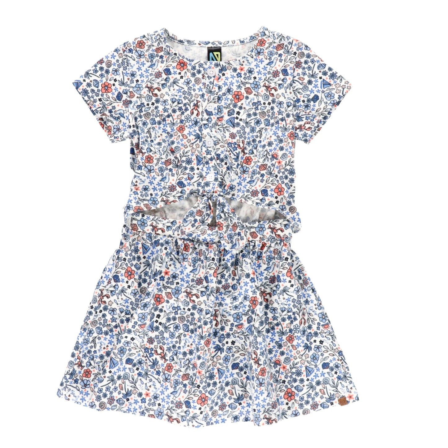 Girls Navy Floral-Nano