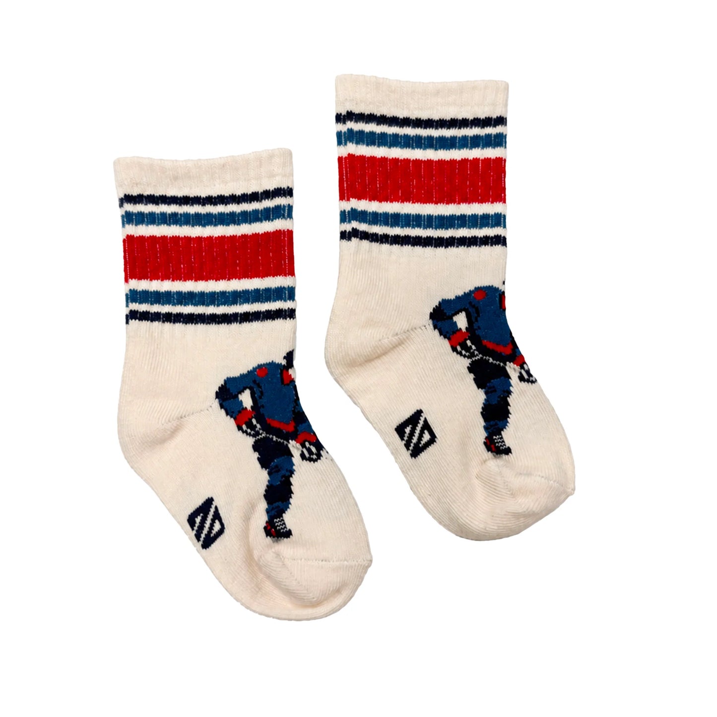White Hockey Socks -Nano