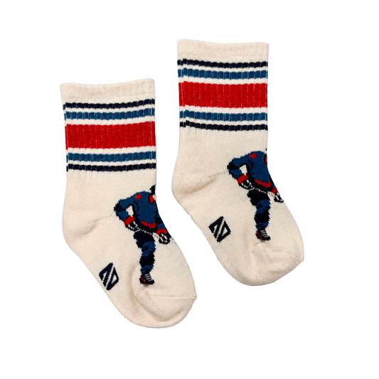 White Hockey Socks -Nano