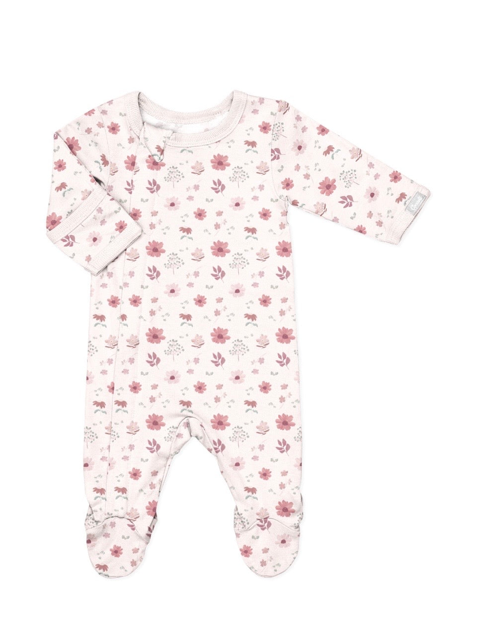 Fall Flowers Footed Modal Sleeper-Coccoli