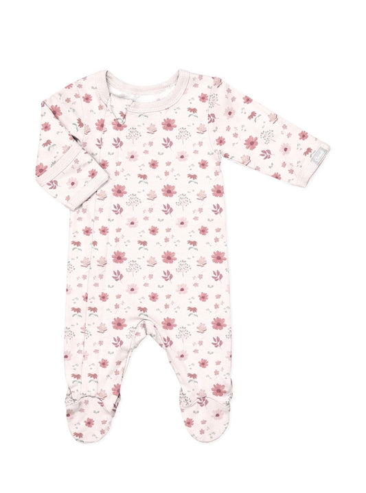 Fall Flowers Footed Modal Sleeper-Coccoli