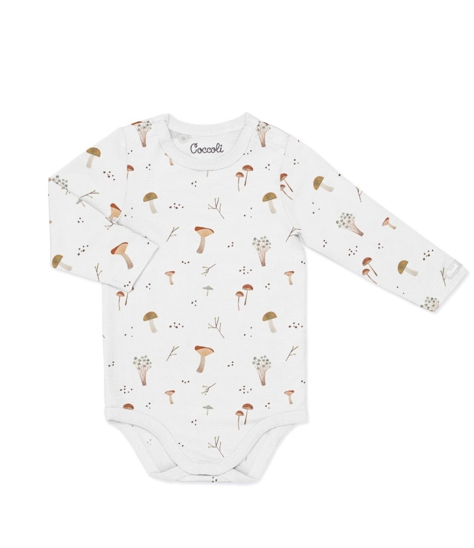 Mushroom long sleeved onsies -Coccoli