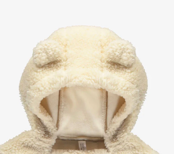 One Piece Ivory Sherpa Suits for Baby -Souri Mini