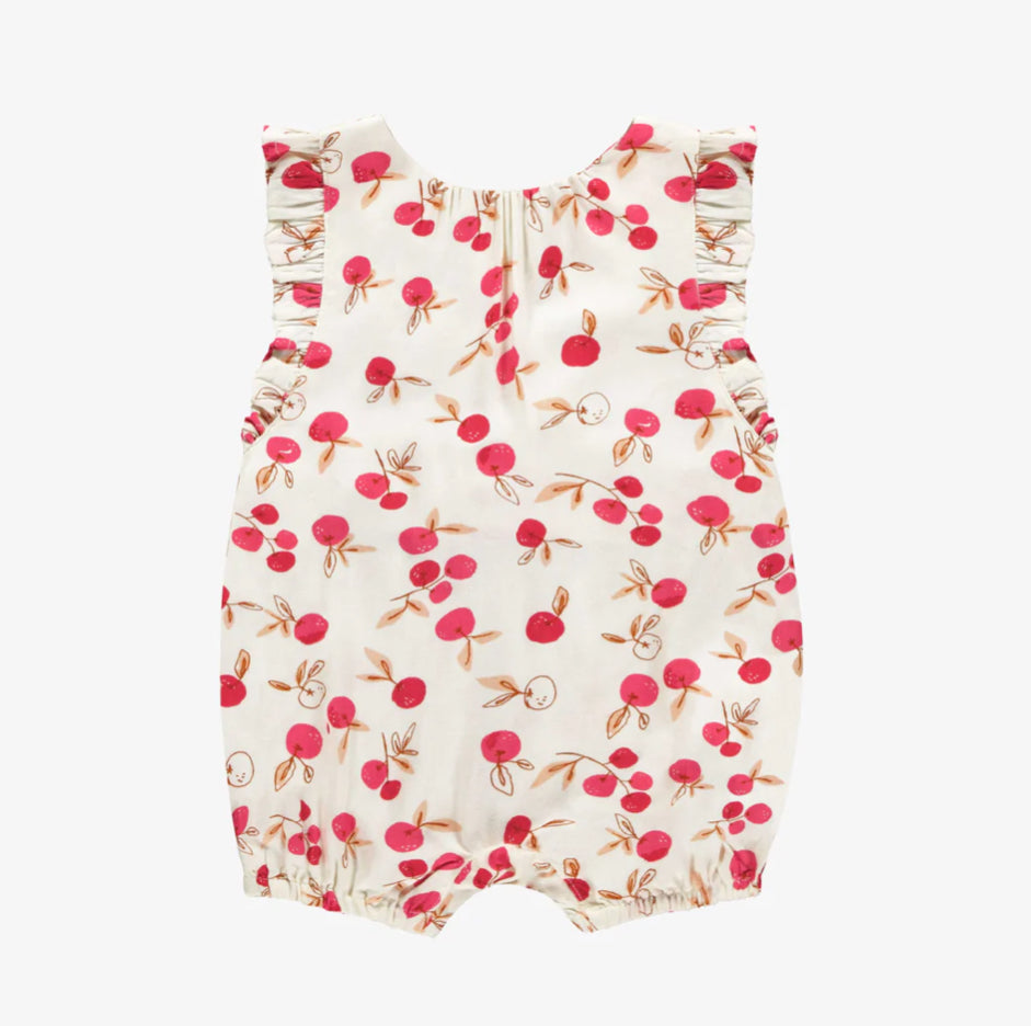 Baby romper, rayon romper, cherry romper, Souris mini