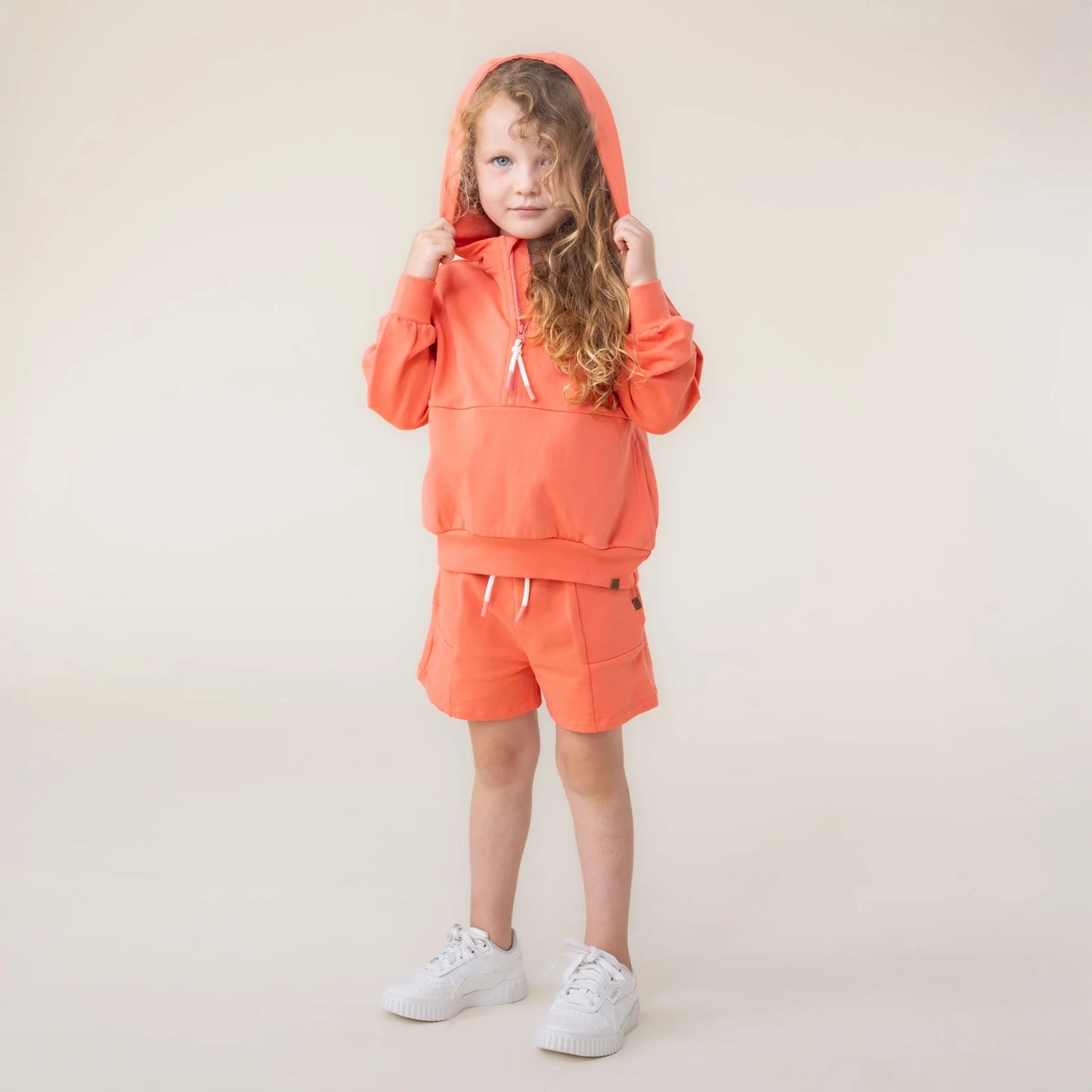 Tangarine Half Zip Hoodie  -Nano