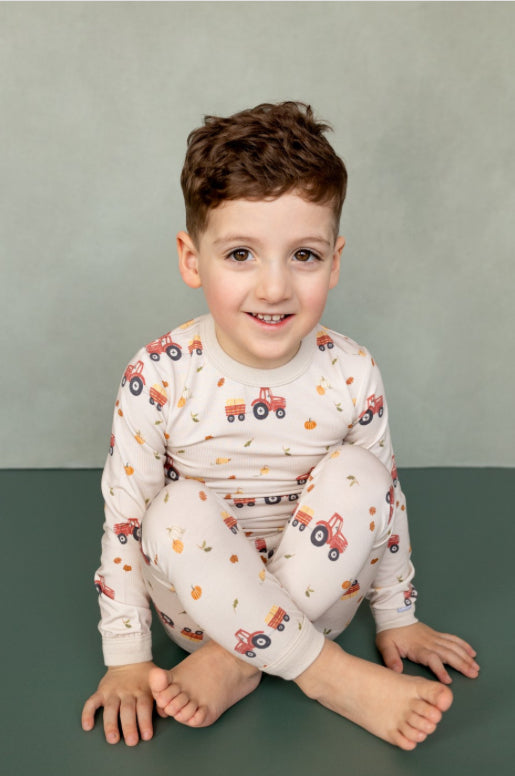 Harvest Farm Long Sleeve PJ Set-Coccoli
