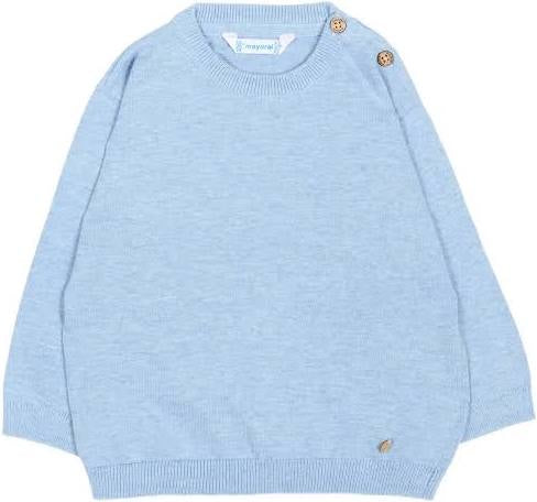 Soft Blue Cotton Knit Sweater - Mayoral
