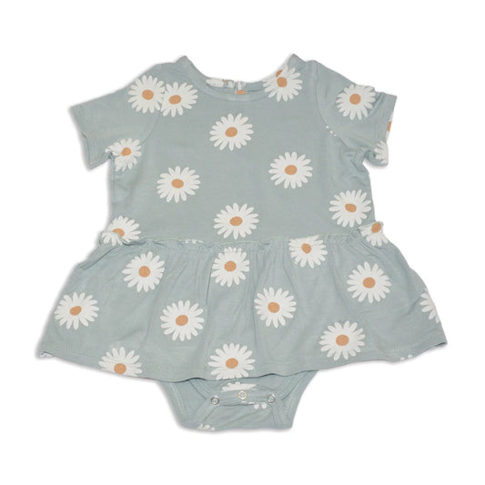 Daisy Print skirt bodysuit Bamboo -Silkberry