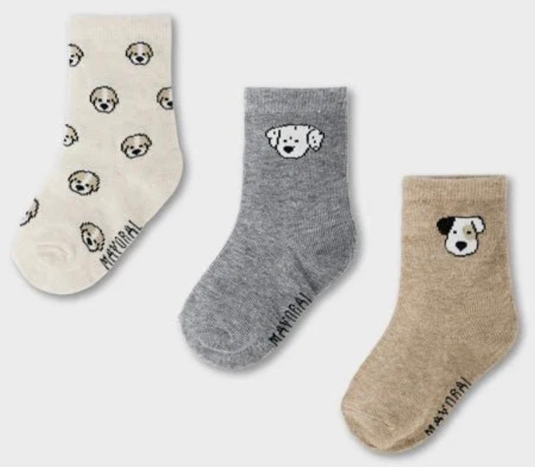 3 Pk Socks - Dogs - Mayoral