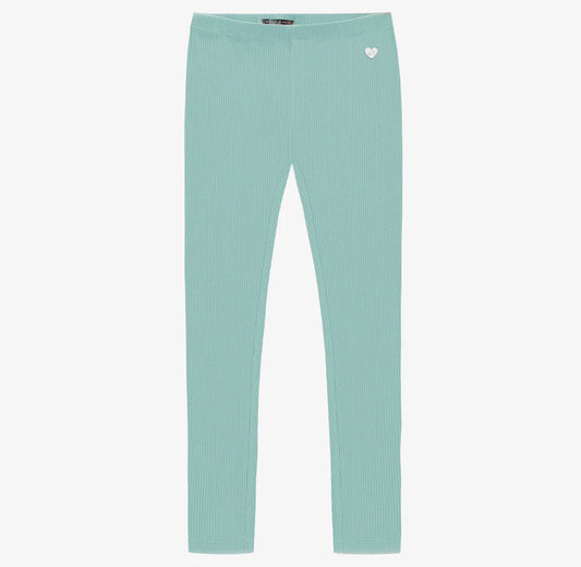 Ash Blue Rib Knit Legging-Souris Mini