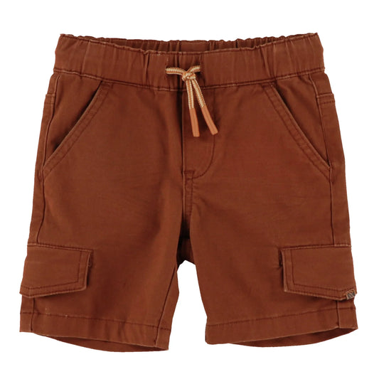Brown Denim Bermuda Shorts Boys - Nano