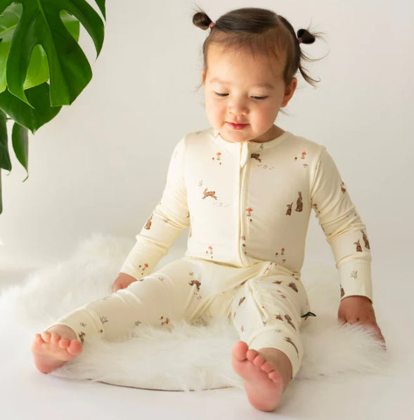 Bunnies Footless Sleeper With Fold Over Feet-Belan J