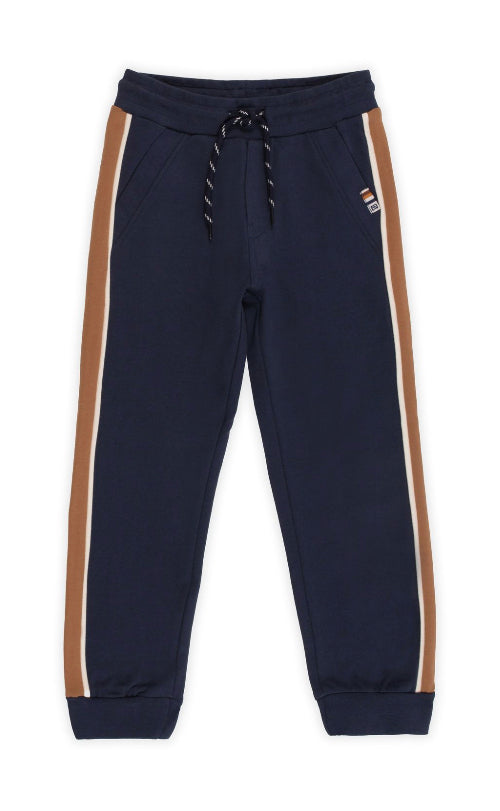 Navy and Brown Sweatpants