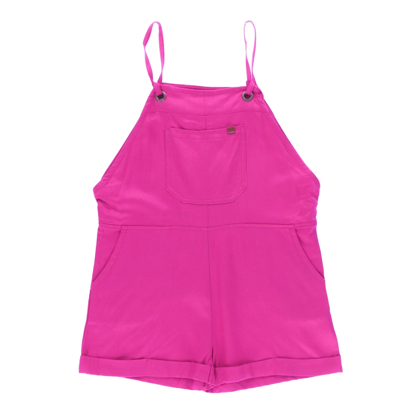 Fushia  Lightweight Overalls Short Romper for Girls-Nano
