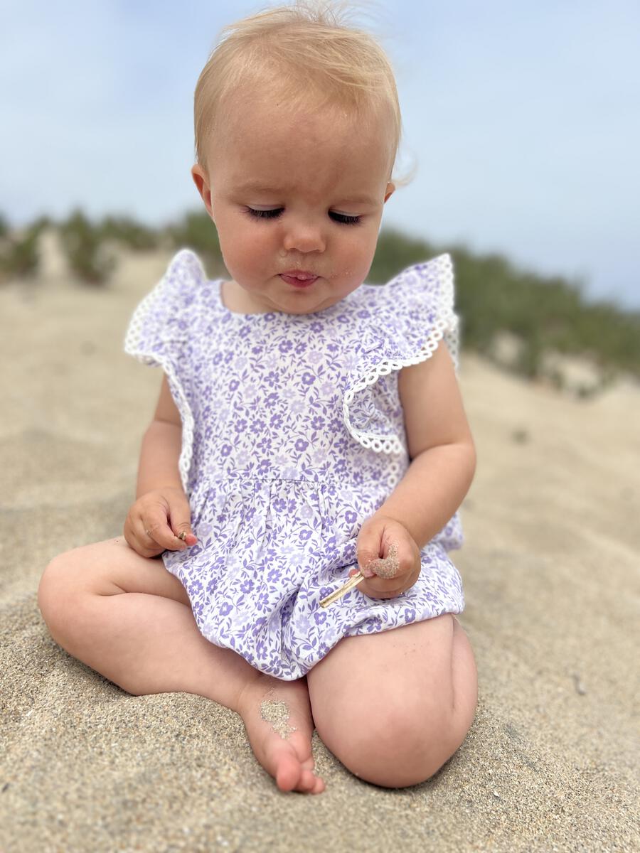 Ditsy Floral Poppy Romper Vignette