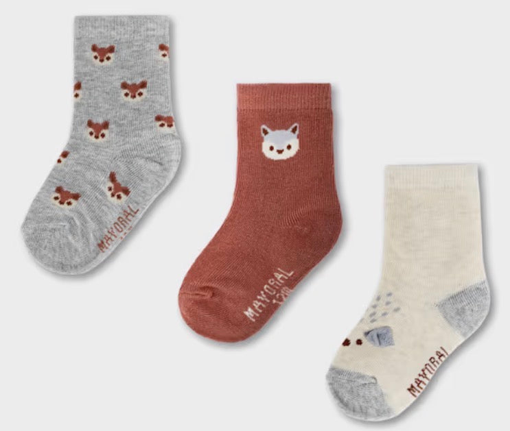 3 Pk Socks - Fox - Mayoral