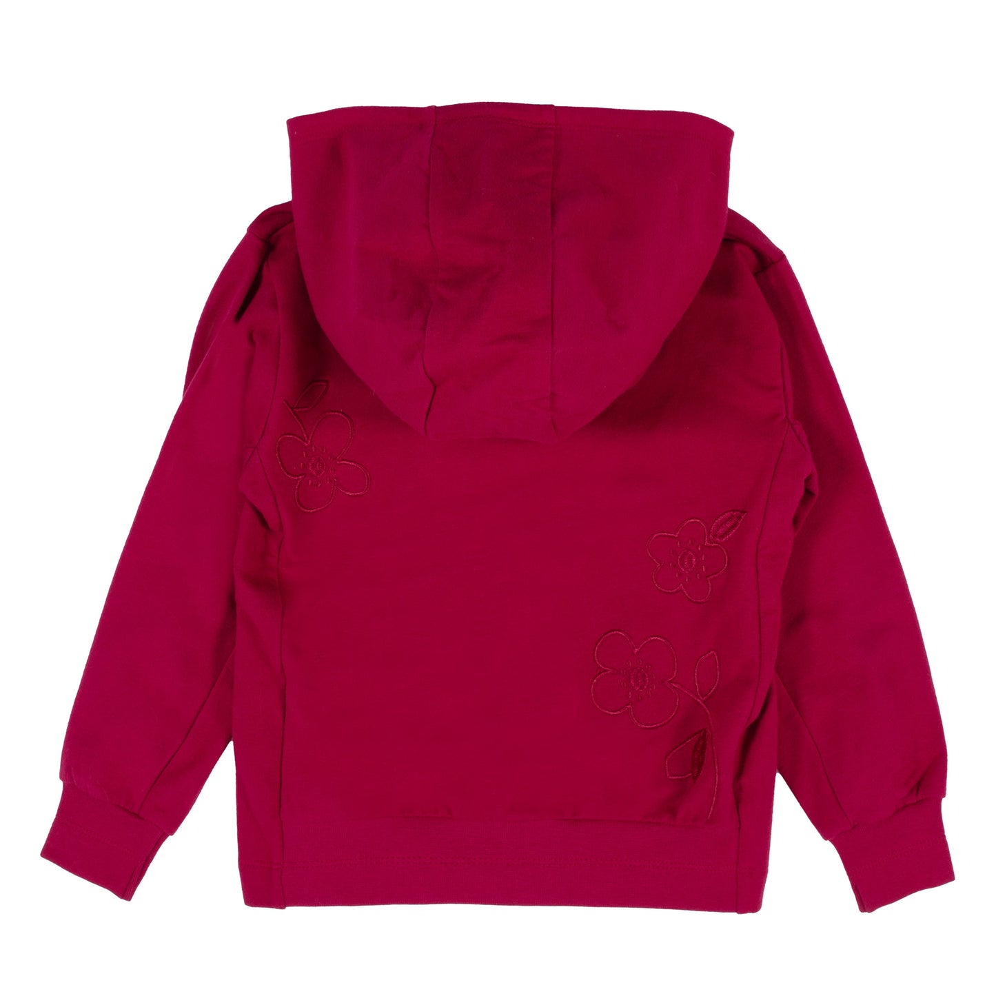 Magenta Hooded Sweater with Zipper-Nano