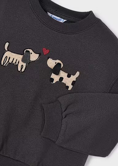 Grey Dog Knit Sweatshirt - Mayoral