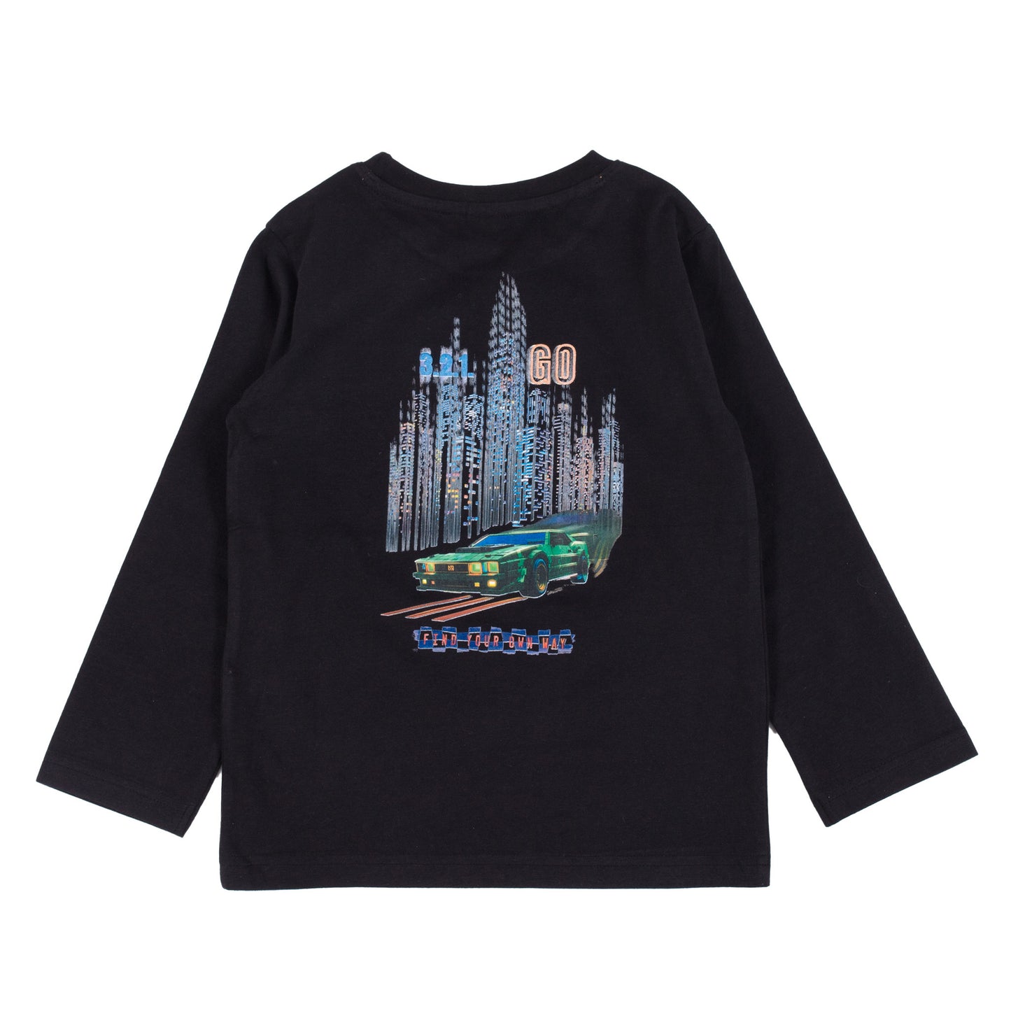 Black Henley Long Sleeve Shirt-Nano