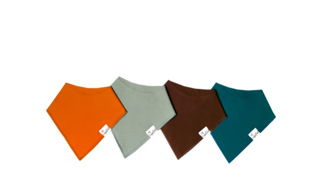 Baby Boy/Gender Neutral Bandana Bibs -Copper Pearl