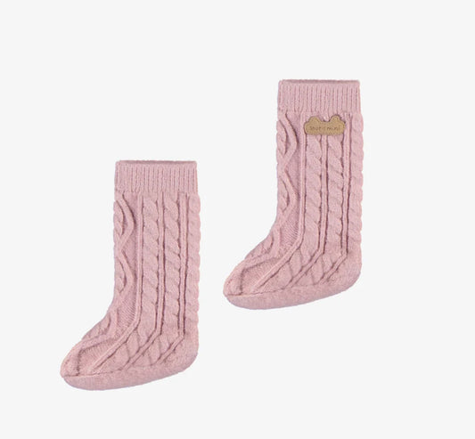 Rose Knitted Slippers-Souris Mini