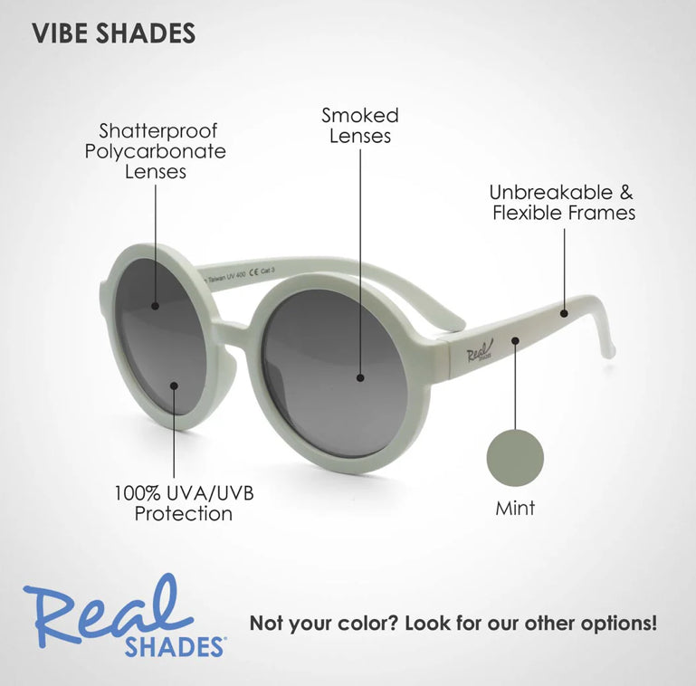 Vibe Unbreakable UV Fashion Sunglasses In Mint-Real Shades