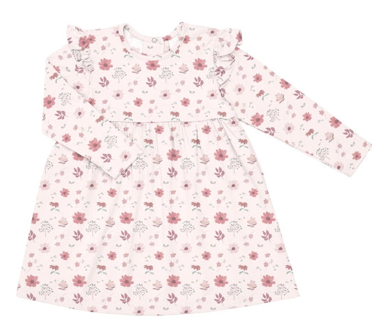 Fall Flowers long sleeve Dress - Coccoli