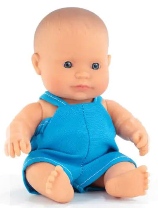 My Friends And Me Caucasian Boy Baby Doll 21cm-Miniland