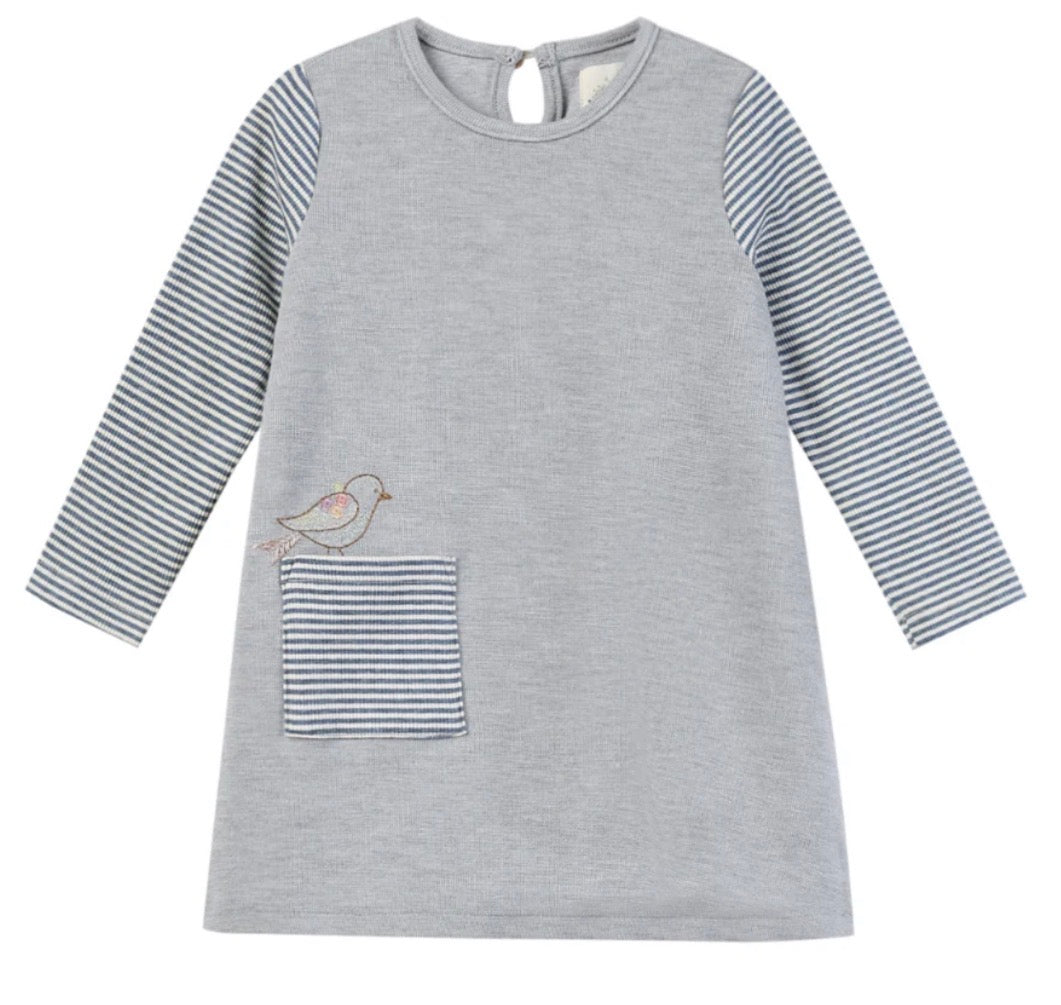 Blue Bird  - Quinn Dress - Vignette