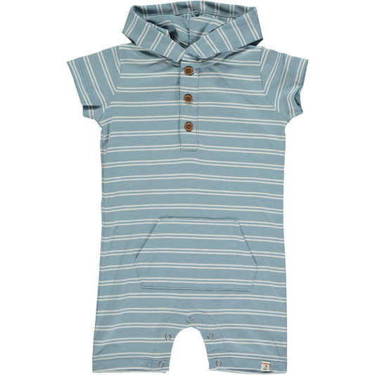 Charlie Striped Hooded Romper-Me And Henry