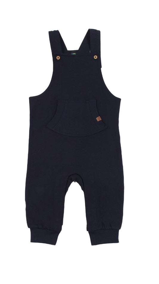 Navy Knit Baby Overalls - Nano