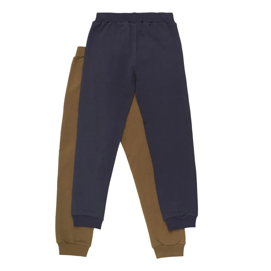 2 Pk Navy and Brown Sweatpants