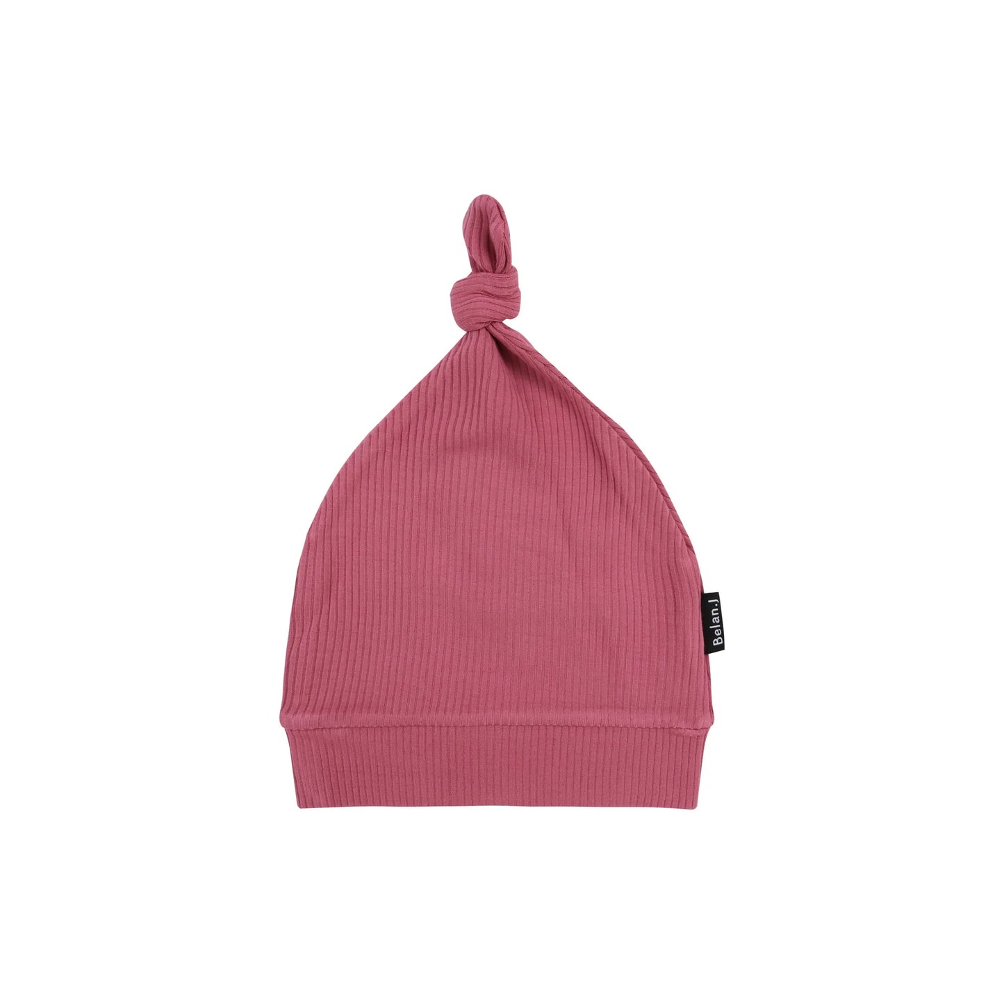 Rose Weed Ribbed  Bamboo Knotted Hat-Belan.J