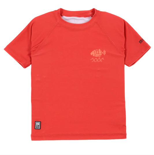 S/S UV Orange Swimshirt -Nano