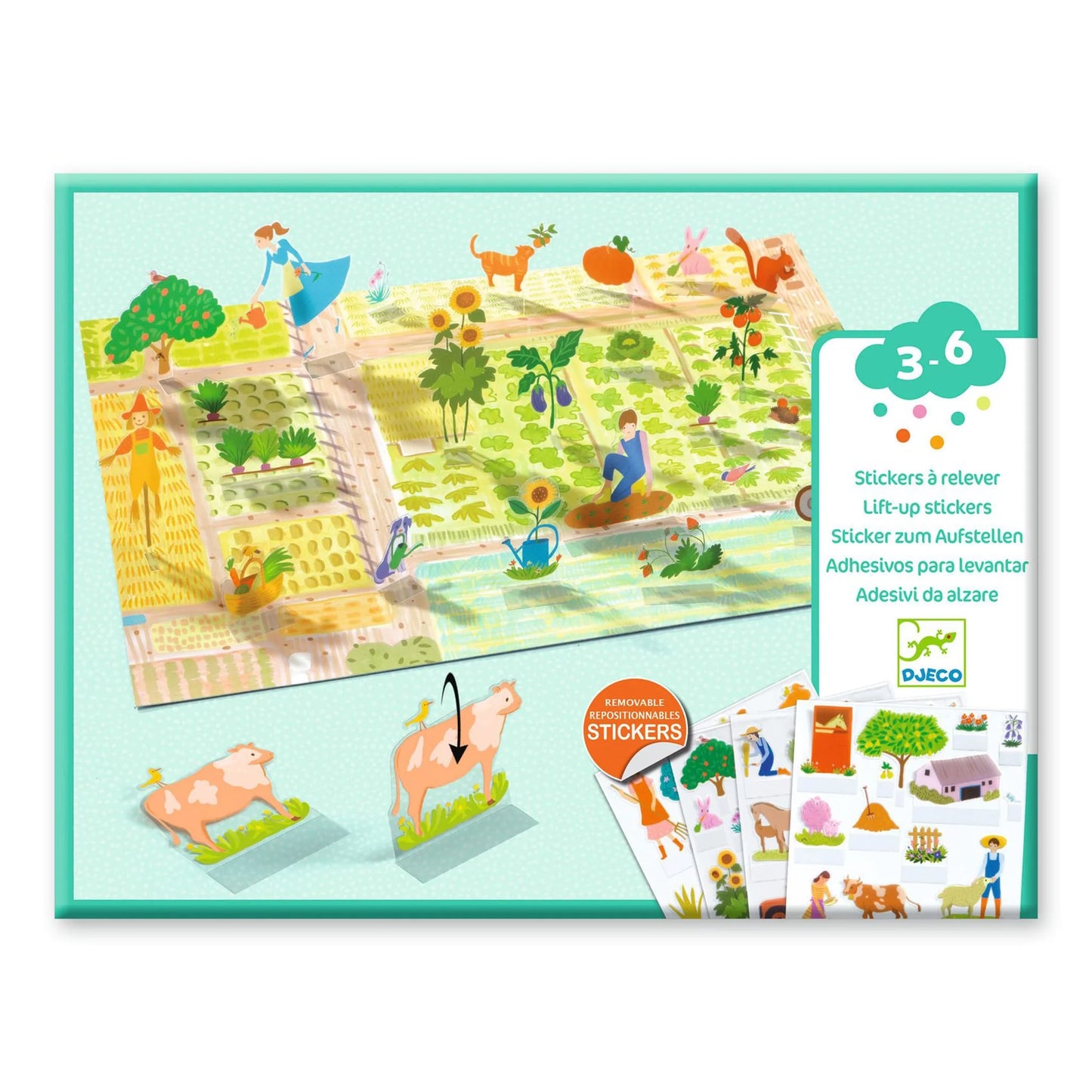 Farm Stickers That Lift Up-DJECO