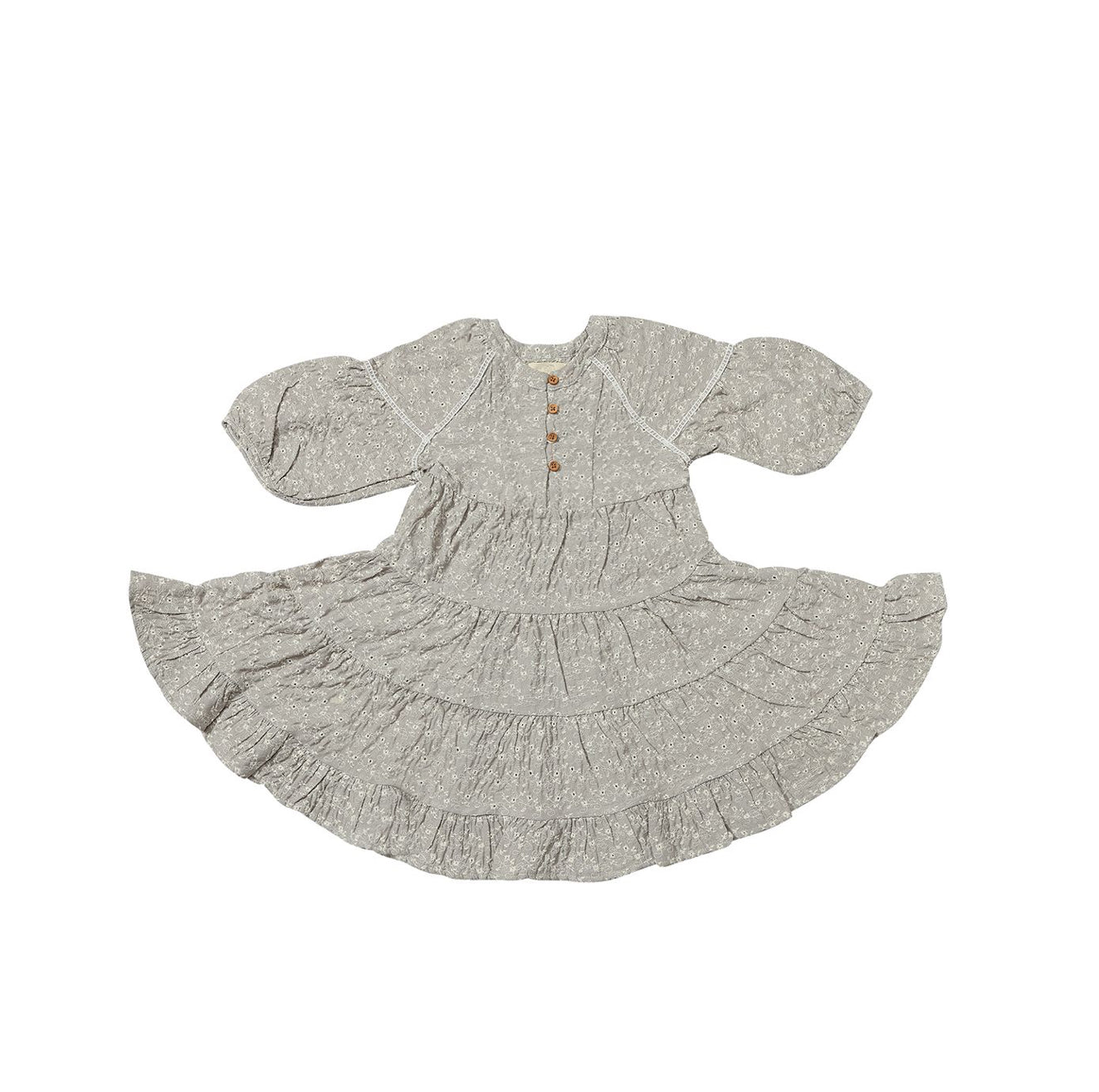 Taupe Eyelet Sadie Dress-Vignette Girls