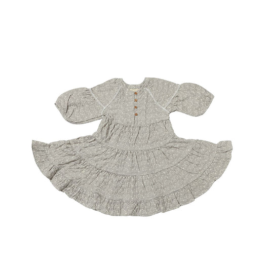 Taupe Eyelet Sadie Dress-Vignette Girls