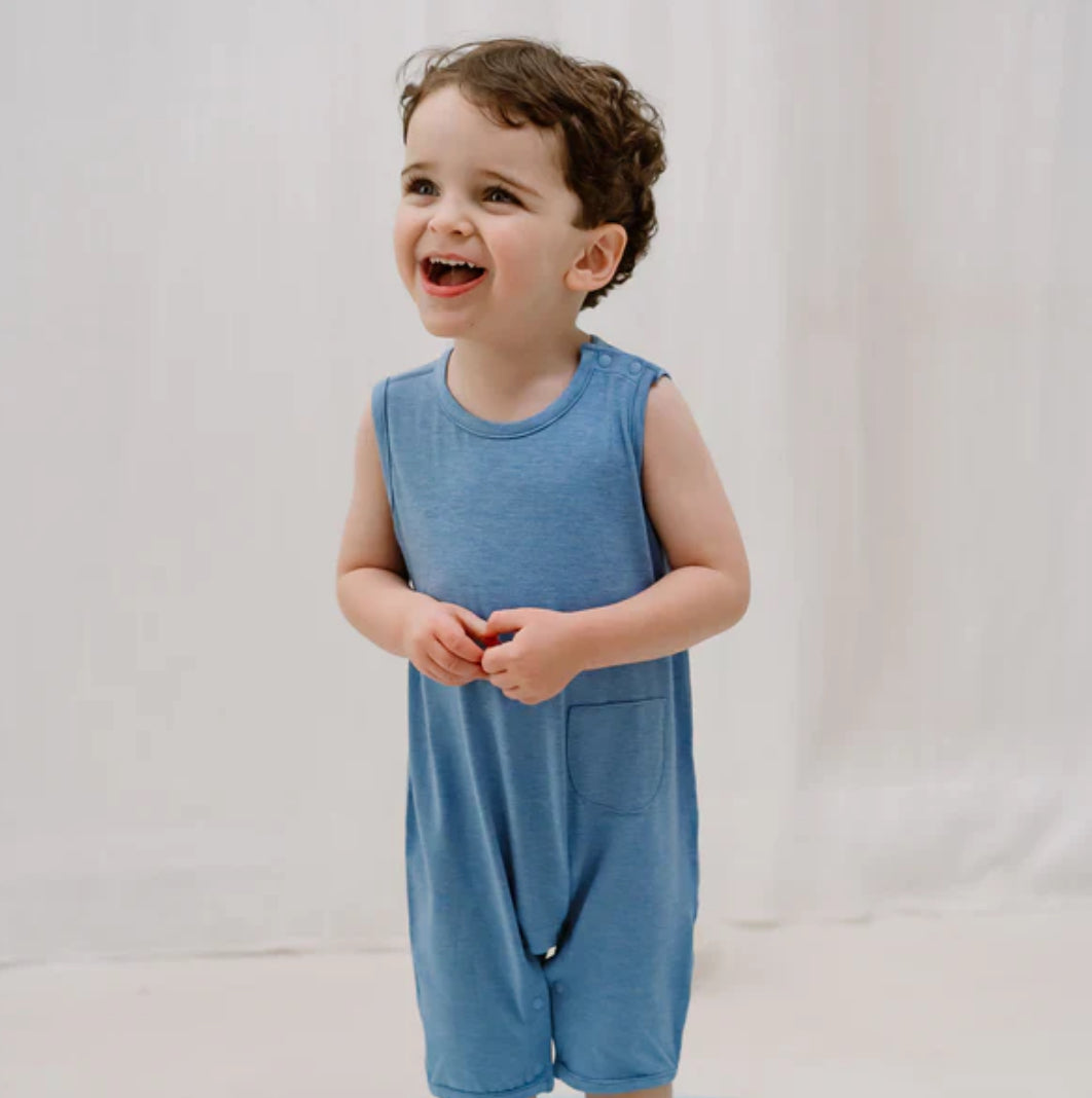 Azure Lake Sleeveless Romper-Nest