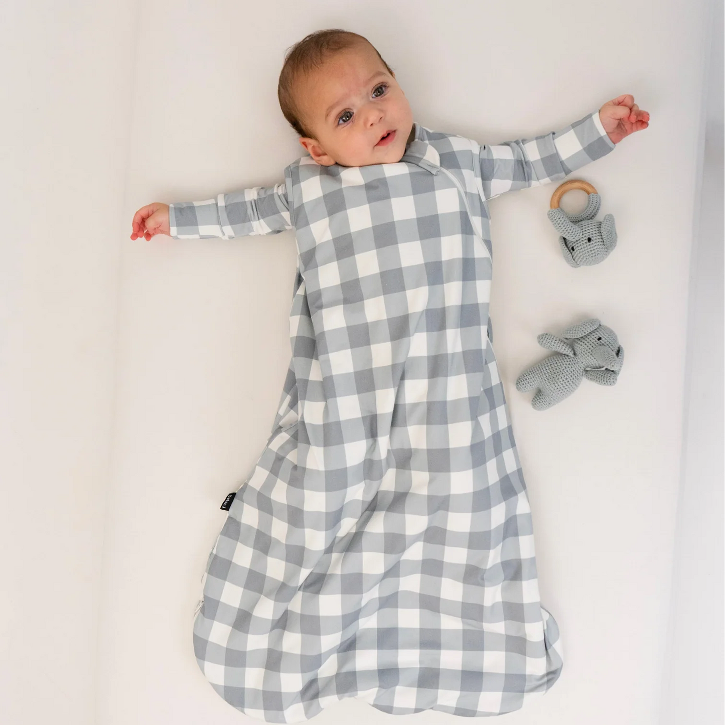 Denim Plaid Bamboo 1.0 TOG Sleep Bag -Belan.J