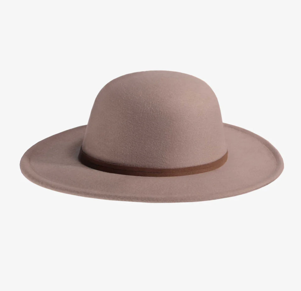 Child Taupe Felt Hat-Souris Mini