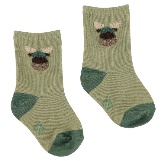 Green Moose Socks-Nano