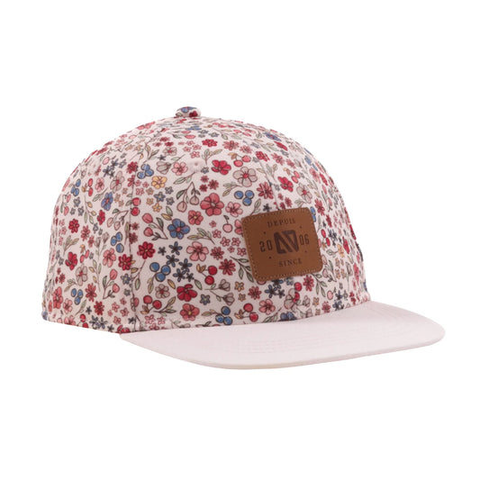 Floral Ivory Cap  -Nano