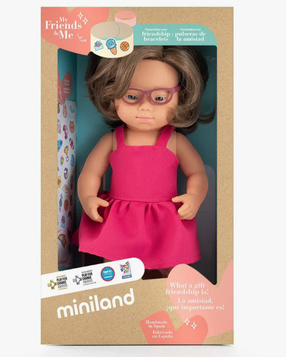 My Friends And Me Girl Doll With Down Syndrome 38cm-Miniland